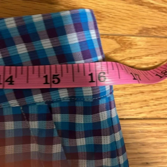 [M]Nike Golf Blue Plaid Dri-Fit Golf Shorts Men - Picture 4 of 7